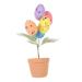 Alipis Easter Eggs Emblems Easter Centerpiece Decoration Egg Bonsai Ornaments Potted Plant Household Picture 2 19.00X7.00X7.00CM