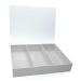Transparent Dustproof Box For False Nails Art Keep Your Masterpieces Clean Adjustable Dividers Easy To Carry Storage Case For Nails Art White