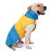 Dog Warm Coats - Windproof Dog Winter Outdoor Jackets Cold Weather Coats for Dog Waterproof Dog Raincoats with Hole for Dog Leash,by XXL XX-Large Blue+Yellow