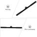 BESPORTBLE 2pcs Lever Handle Locking Doorway Pullup Bar Tension Rod Bar Strength Training Tool Exercise Bar Household Appliances Body Workout Bar Home Indoor Cable Accessories Iron To Rotate Black 50X3X3CM - Buy Online on GoSupps.com