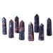 Meditation Gift Natural Crystal Blue Light Stone Pagoda Home Meditation Reiki Decoration Pack of 1 (Size : 7-8cm)