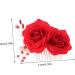 FRCOLOR Flower Hair Comb Wedding Floral Hair Clips Rhinestone Bridal Guirnaldas Para Flower Hair Clip Wedding Headband Bridal Hair Clip Red Bride Flower Headdress Rose Iron Wire - Buy Online on GoSupps.com