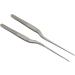Pack of 2 Curved Stainless Steel Tweezers with Corrosion Protection - Ideal for Hearing Aids | International Shipping Available - Buy Online on GoSupps.com