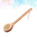 Lurrose Bamboo Bath Body Brush with Long Handle and Natural Boar Bristles - Buy Online on GoSupps.com