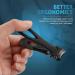 Sweetness 2 Pieces Large Mouth Nail Clippers Thick Nail Cutter Stainless Steel Professional Nail Tool with Large Mouth Black - Buy Online on GoSupps.com