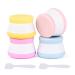 Travel Containers for Toiletries 4pcs 20ml Portable Silicone Cream Jars Leak-proof Small Size Bottles Multi-function Travel Pots for Cosmetic Makeup Face Body Hand Cream Powder and Lotions BPA Free