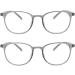 IEYELUUK Reading Glasses (2 Pack) - Blue Light Filter Lightweight No Yellow Tint Transparent Gray 3.5x Magnification - Shop Now! - Buy Online on GoSupps.com