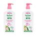 Love & Green - Lait de Toilette Hydratant Bio 0% 500 ml - Fabriqu en France (Lot de 2)
