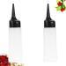 2 Pack Hair Dye Bottles | Refillable Shampoo & Dry Cleaning Containers for Salon - Black & White - Buy Online on GoSupps.com
