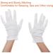 Paxcoo 12 Pairs XL White Cotton Gloves for Dry Hand Moisturizing and Spa, Ideal for Cosmetic, Eczema, Coin, and Jewelry Inspection - Buy Online on GoSupps.com