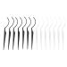 14Pcs False Eyelashes Display Stick Set - Eyelash Applicator & Extension Support Tools for Grafting Effect - Ideal for Eyelash Salons (Black & Clear - Buy Online on GoSupps.com