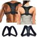 Straightener Back Corrector Posture Corrector upper Shoulder Back Support Brace Belts slouch Corrector For Women Man Pain Relief Maintaining Right Black Black XL