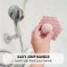 Big ScrubBEE Silicone Scrubber with Easy-Grip Handle - Rose | Soft Gentle Cleansing | 100% FDA Grade | 1 Count - Buy Online on GoSupps.com