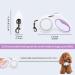 DISSICE Retractable Dog Leash with LED Light 16ft & Anti-Slip Handle for Dogs up to 66 lbs 360 Tangle-Free One Button Brake & Lock(Ivory) Ivory+rainbow Ring - Buy Online on GoSupps.com