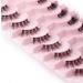 AYNKH False Eyelashes 10 Pairs Half Lashes Natural Looking Eye Lashes Wispy Eyelashes Cat Eye Wispy Corner Lashes Reusable 3/4 Transparent Fake Lashes with Clip - Buy Online on GoSupps.com