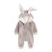 Kids Tales Newborn Baby Winter Warm Outfits Cute Rabbit Ear Hooded Zipper Romper 0-3 Months Thick Fleece 04