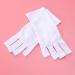MAGICLULU 3 Pairs Half-Finger Gloves Manicure Glove Cotton Glove Nail Anti Uv Glove Silicone Ear Display Chinese Wooden Pillow Uv Shield Glove Anti-uv White - Buy Online on GoSupps.com