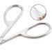 Professional Stainless Steel Eyebrow Nose Cuticle Scissor Curved Blade Nail Manicure Hairs False Eyelashes Trimmer Sharp Scissors - Buy Online on GoSupps.com