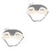 Lurrose 2 pcs Cute Camping for Fuzzy Blinders Lovely Eye Eyepatch Travel Animal Novelty Gift Plush Cartoon Cover Holiday Christmas Birthday Sleeping Practical Patch Blinder Eyeshade