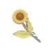 yangzerang Sunflower Hair Claw Clips Women's Sunflower Hair Claw Clips Floral Metal Hair Clips Nonslip Elegant Flower Hair Claw