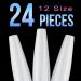 Rosy Finch XXL Extra Long Coffin Stick on Nails - White 2, Long Press Acrylic False Nails with Glue & File for Women - Buy Online on GoSupps.com
