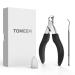 TOMEEM Toenail Clipper Pedicure Tool - Professional Podiatrist Toe Nail Cutter for Thick & Ingrown Nails, Sharp Curved Blade for Men, Women & Seniors Matte Black