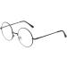Trixes Round Glasses - Beatles Retro 60s Style Clear Lens Cosplay Accessory - Vintage Black Geek Glasses for Parties - Buy Online on GoSupps.com