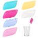 Tyeqwt 6 pieces silicone toothbrush cover portable toothbrush cover caps toothbrush head Cap for camping travel business trips bathrooms school at home and outdoors