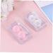 Solustre 6-Pack Mini Contact Lens Containers - Japanese Style Holder with Mirror & Cleaning Case - Buy Online on GoSupps.com