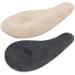 FOMIYES Half Heel Insoles - 2 Pairs Chic Shoe Pads for Comfort & Heel Correction | Black 10x5.5cm - International Shipping - Buy Online on GoSupps.com