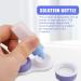 Shop HOMFANSEC Multicolored 3-Part Contact Lens Case + Solution Bottle | Ocean Tides Design - Perfect Storage Set for All Your Contact Lens Needs! - Buy Online on GoSupps.com