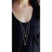 Long Layered Coin Pearl Pendant Necklace - Delicate Gold Chain Jewelry for Women | International Shipping - Buy Online on GoSupps.com