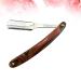 Frcolor 2-Pack Collapsible Straight Razors - Stainless Steel Hairdressing Razor with Wooden Handle - Premium Quality Barber Blades for Men - Buy Online on GoSupps.com