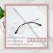 Buy Blue Light Reading Glasses for Men & Women - Fashion Titanium Frame Clear Lens - Classic Computer Eyewear 6006 - +2.75 Strength - Buy Online on GoSupps.com