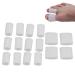Toe Cushion Tube 8 Pairs Toe Tubes Sleeves Toe Separator Spacer Silicone Bunion Corrector Straightener Gel Elastic Fabric Toe Protection Tube for Overlapping Toes Big Toe Alignment