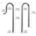 FZONE Stainless Steel Aquarium Lily Pipe 16/22mm - Filter Inlet & Outlet for Plant Tank with Acrylic Fixer - Buy Online on GoSupps.com