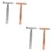 Angoily 4 Pieces Razor Tool Gift Box The Handle Is Made Of Aluminum Alloy Man Metal