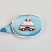 Single Silky Lovely Cartoon Eye Patch Glasses Cover Lazy Training Amblyopia Strabismus Corrected Eye Patches for Children's - (Police Car Pattern) Left Eye