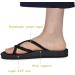 Harsidanzar Women's Flop Flops with Arches - Braided Strap Sandals Soft Water Shoes for Beach Pool & Vacation - HL201E 39 EU Black - Buy Online on GoSupps.com
