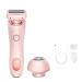 Duskofficial Razor Beautibloom - Elegance Portable Shaver SilkShave 2 in 1 Electric Shaver Razors for Women Elorixa Razor Epilator Trimmer for Women Wet Dry Shaver Women (Pink)