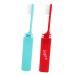 FRCOLOR 2 STK travel toothbrush toothing grinder outdoor hanging hooks lifting hooks toothbrush for children children's toothbrush collapsible toothbrush camping toothbrush care detergent