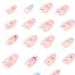 Justotry 24 pcs Cloud Fake Nails Long | Heart Rainbow French Press on Nails | Nude Ballerina Medium Stick on Nails for Women | Acrylic Coffin False Nails with Glue - Nail Art - Buy Online on GoSupps.com