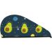Avocado in Space Microfiber Hair Towel - Super Absorbent Coral Velvet Wrap for Long Curly & Thick Hair - Buy Online on GoSupps.com