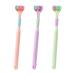 3-side toothbrush toothbrush with three bristles for adult children Complete teeth and gums soft bristles soft and gentle toothbrush for full cleaning of all teeth 3st