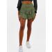 LAEMILIA Womens Floral Print Flared Mini Skater Skirt | Elastic Waist & Drawstring | Green | Size S - Buy Online on GoSupps.com