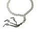 Oralgo's handmade prayer pearl traditional tasbih for Muslims 99 rosary bracelet Islamic Muslims religion oath gift jewelry white