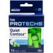 Flents Quiet Contour Ear Plugs - 10 Pair Pack (x6) | NRR 33 | Made in the USA | International Shipping Available - Buy Online on GoSupps.com