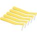 Interdental Toothbrush Set - L-Shaped Brushes for Effective Cleaning & Plaque Removal | 5 Pieces for Braces & Dental Care - Yellow - Buy Online on GoSupps.com