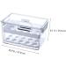 Yardenfun 1pc Egg Storage Box Eggs Food Container Refrigerator Egg Storage Organizer Stackable Tray re-usable - Buy Online on GoSupps.com