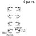 4 Pairs/set Halloween Eyeliner Stickers Eye Shadow Lining Stickers Halloween Eye Shadow Stickers Kit for Women Style2 - Buy Online on GoSupps.com